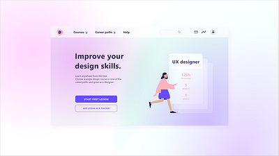 Pastel Rainbow Background adobexd design glassmorphism pastel rainbow ui webdesign