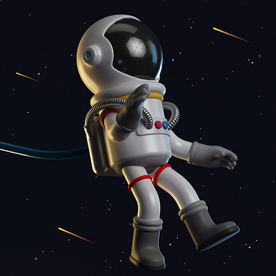 astronaut 3d 3d art 3dillustration 3dmodel c4d cinema4d vray