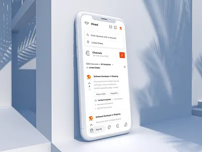 hired branding ios jobs jobseeker jobsite linkedin logo mobile networking professional professional networking ui uidesign uiux ux ux design work workplace ziprecruiter