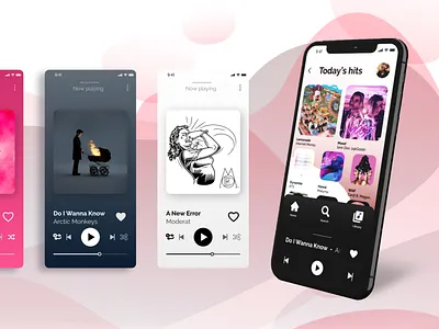 Music Player App UI app design design mobile mobile app music music app music player ui ui design ux ux ui ux design visual design