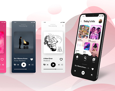 Music Player App UI app design design mobile mobile app music music app music player ui ui design ux ux ui ux design visual design