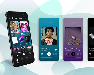 Music Player App UI app design design mobile mobile app music music app music player ui ui design ux ux ui ux design visual design