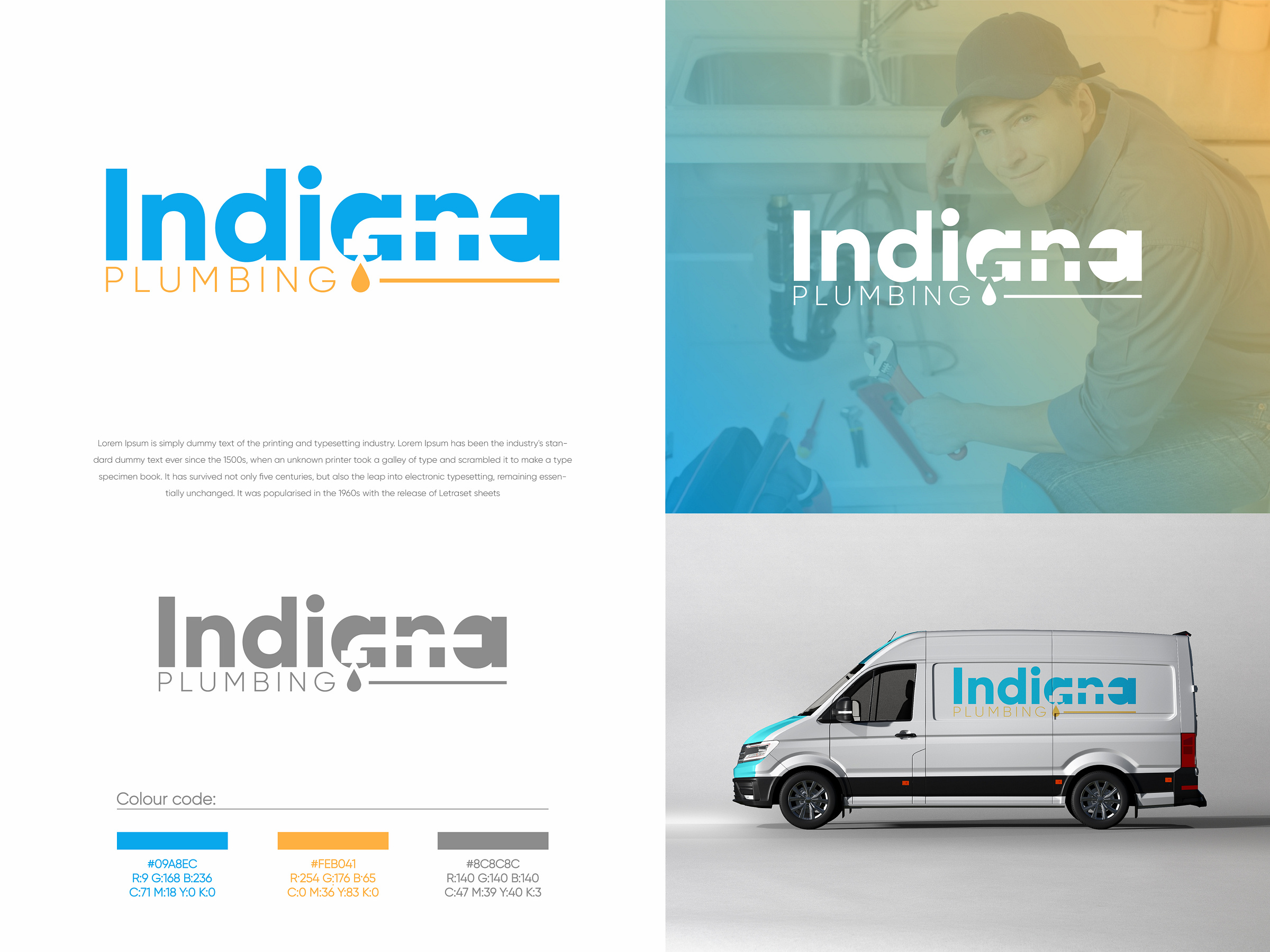 Indiana Plumbing Logo by Rakibul Hasan🌏 for Workhu on Dribbble