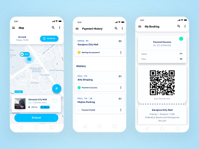 Parking App design mobile mobile app mobile design parking parking app parking lot ui ui design uiux ux