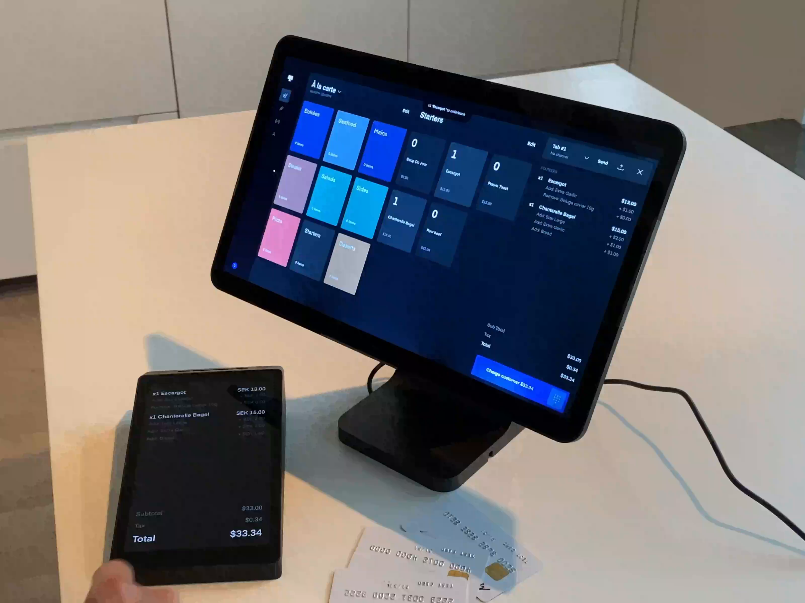 Example of Cashier early but working prototype