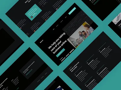 Biotech Web Design Agency agency website clean design clean ui design minimal ui ux web website
