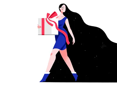 gift girl charachter design characterdesign illustration
