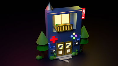 Gamers dream 3d art 3d artist 3dart blender3d game gameinghouse gamer lowpoly3d photoshop trending uidesign