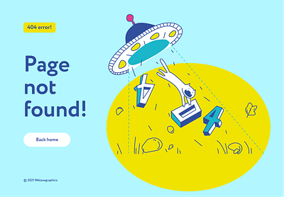 Limerror 404 Error 404 page errors illustration notification pack page ufo