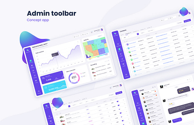 Admin toolbar ( CRM, Dashboard) admin admin dashboard analytic charts dashboard ui table uiux