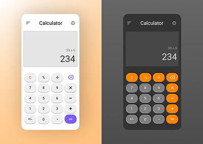 DailyUI004 calculator dailui dailyuichallenge ui challenge