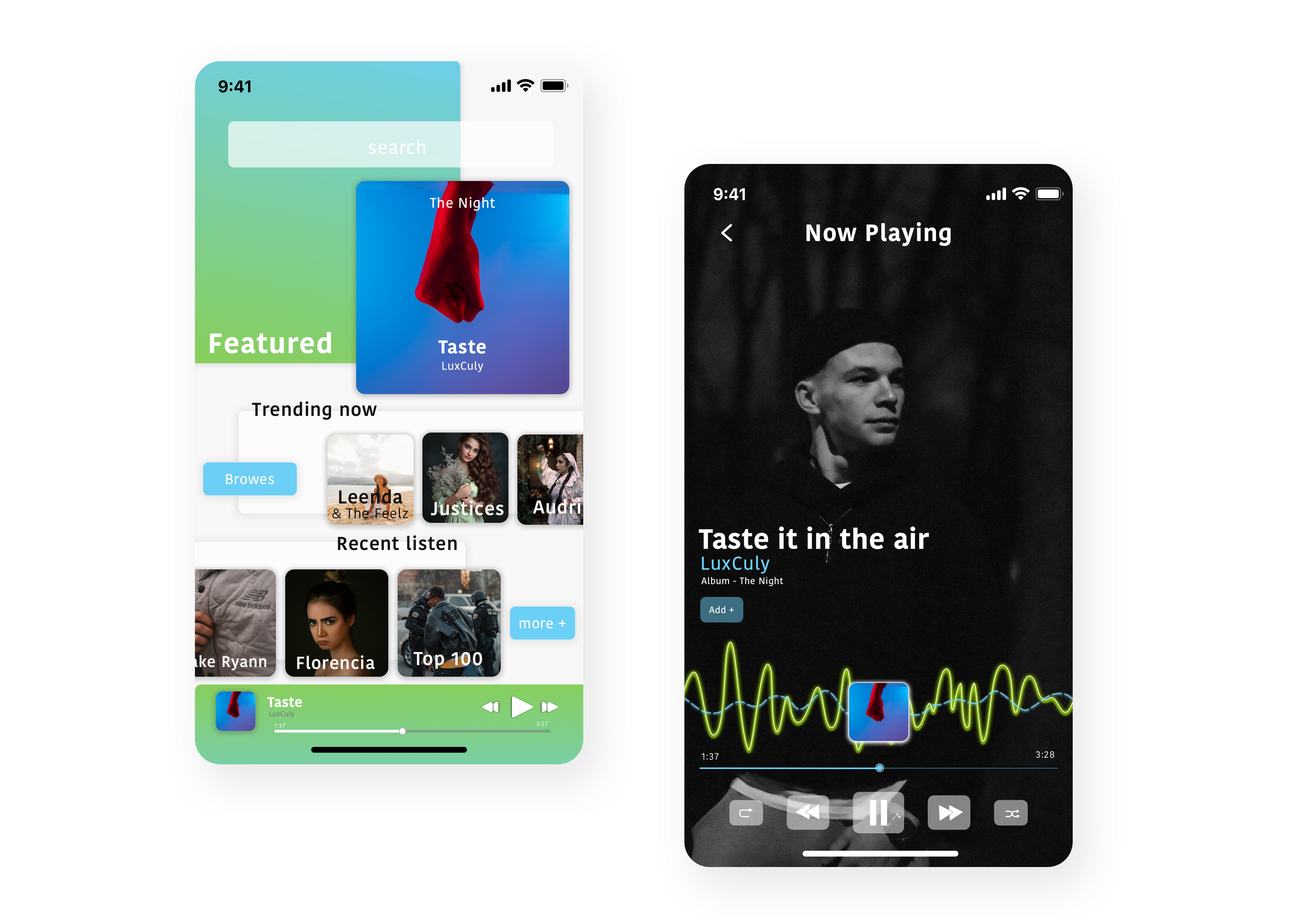 Example of Media player