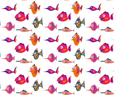 Colorful tropical aquarium fish pattern animal aquarium aquatic background cartoon character color colorful coral design dive exotic fish funny illustration lifemarine nature ocean reef sea