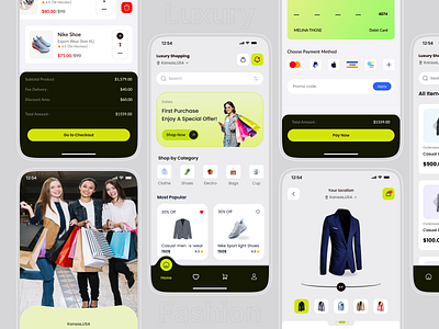 Fashion Shopping Process Concept App app app design clothing app design e shop ecommerce fashion mobile mobile app mobile design onlineshop shoe shopify shopping shopping process store ui design