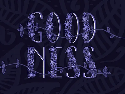 Goodness branding design fruitsofthespirit goodness hand drawn handlettering illustration lettering logo typography