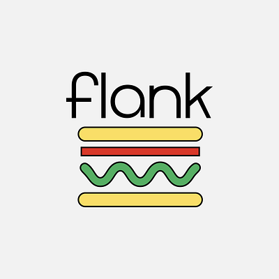 Flank Logo adobe illustrator branding design icon illustration illustrator logo minimal typography vector