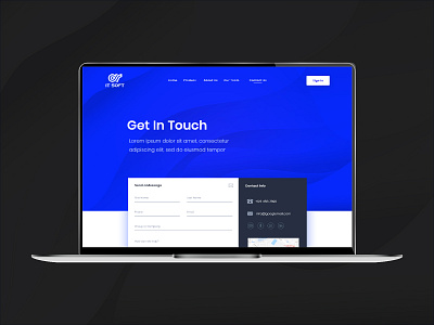 IT Soft Contact Us Page Design business contact us contact us form design engineering innovation iphone science software tech technews