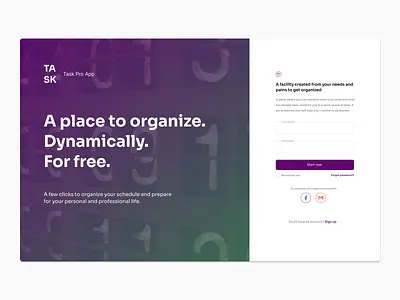 Sign in form dashboard design form interface todolist ui uidesign
