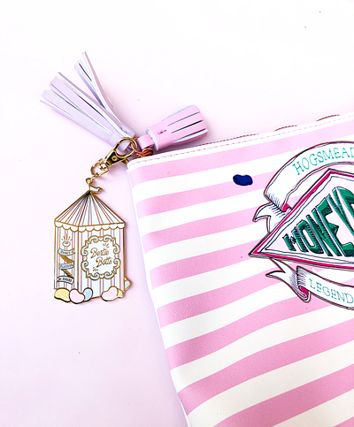 Bertie Botts Every Flavour Bean Keychain bag charm cute dessert enamel harry potter honeydukes illustration jellybean kawaii keychain packaging pastel