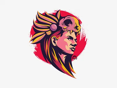 Tribal V branding design designs esports flame illustration logo skull tribal tribal v tribal v vector