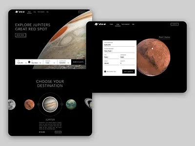 Visit the Great Red Spot design mars ota space transportation web