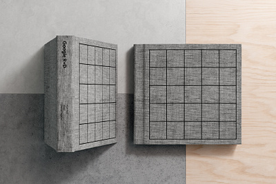 Google R+D - Book book branding contruction design editorial design google graphic design grey grid identity logo san francisco textured cover typography