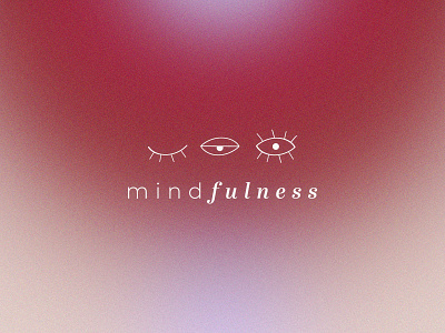Mindfulness 👁️ branding design eyes illustration illustrator logo meditating mindfulness minimal minimalist logo present