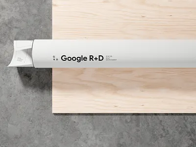 Google R+D branding design google graphic design identity logo logotype packaging poster san francisco silicon valley tech tube typography