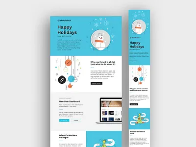 SketchDeck Email Design and Development branding design email design typography