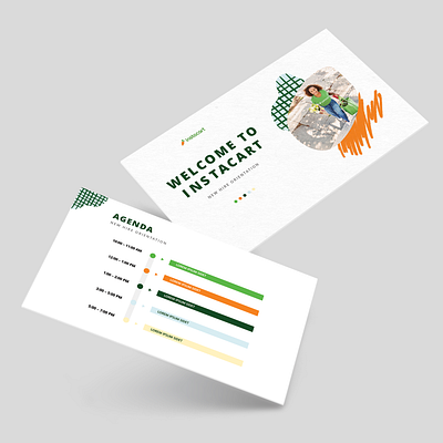 Instacart Presentation Design branding design presentation design typography