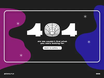 404 404 black blackhole challenge dailyui error hole