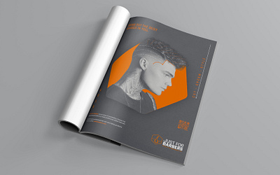 Just For Barbers Advertisement advertising design brand design layout design magazine design marketing visual identity