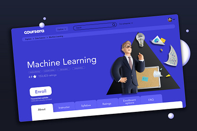 Coursera detail course page coure detail course app coursera data analysis enroll machine learning mooc online course ux ui ux ui design