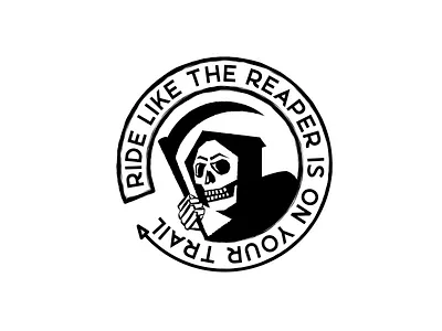 Reaper badgedesign logo typogaphy