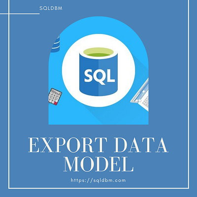 Export Data Model - SqlDBM database sql