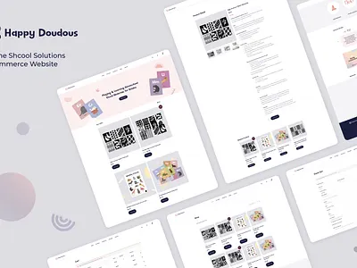 Happy Doudous eCommerce & Brand Identity Design australia digital products ecommerce ecommerce shop ecommerce website education education website homeschool illustration illustration digital kids branding kids education kids illustration kids website stationary ui ux webdesign woocommerce wordpress