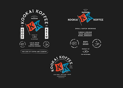 Kookai Koffee branding coffee design identitydesign illustration logo typography vector