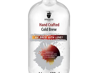 Cold Brew Bottle label design bottle label cold brew label label design product packaging