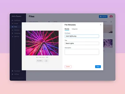 File Editor Modal - EE 6 Prototype admin cms control panel design eecms expressionengine file manager files minimal modal ui user interface