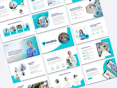 Mediso - Medical & Healthcare Presentation Template business clean dental doctor healthcare hospital lab medical medicine modern patient powerpoint presentation surgeon