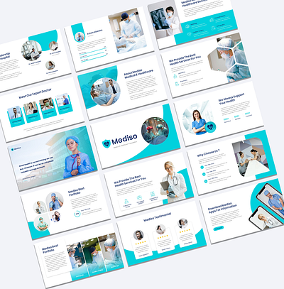 Mediso - Medical & Healthcare Presentation Template business clean dental doctor healthcare hospital lab medical medicine modern patient powerpoint presentation surgeon