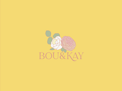 Bou & Kay Florist Branding branding design devon designer florist flowers graphic design graphics icon icon design illustration logo roses symbol typography vector