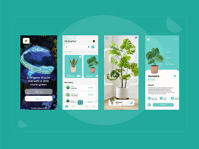 PLANTER UI APPLICATION application ui ecommerce ecommerce app ecommerce design go green leaf leaf logo plant illustration planter plants ui ui ux ui design ui designs uidesign uiindonesia uiux uiuxdesign uiuxdesigner uxdesign