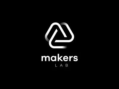 Makers Lab Logo best logo black white brand design clean logo drone logo gradient logo l logo lab logo logo logo design logo mark logodesign logos m logo makers minimalist logo