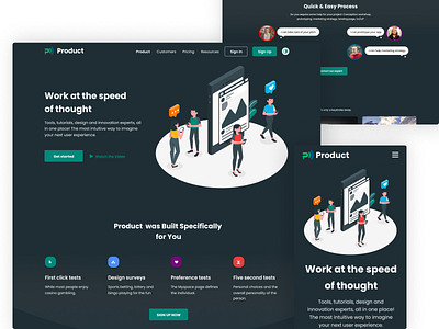 Product Web Design Dark 1 clean design clean ui dark dark ui design ui ui design ux web web design