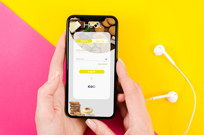 HEALT APP branding typography ui ux