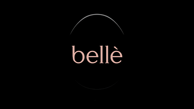 Bellè 3d animation animation beauty product brand identity branding branding design cosmetic design flat illustration minimal packaging design personal brand product visualization productdesign