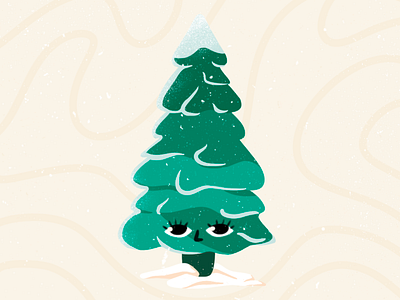 Cute Christmas Tree | Illustration character christmas christmas tree illustration tree