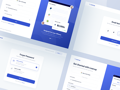 Loanup - Web App chart clean dashboard design designer form input loan login password sign in sign up ui uidesign ux uxdesign web web app web design website