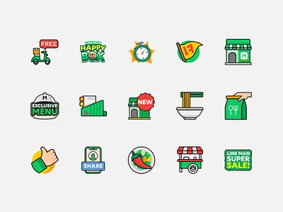 LINE MAN Icon icon illustration ui